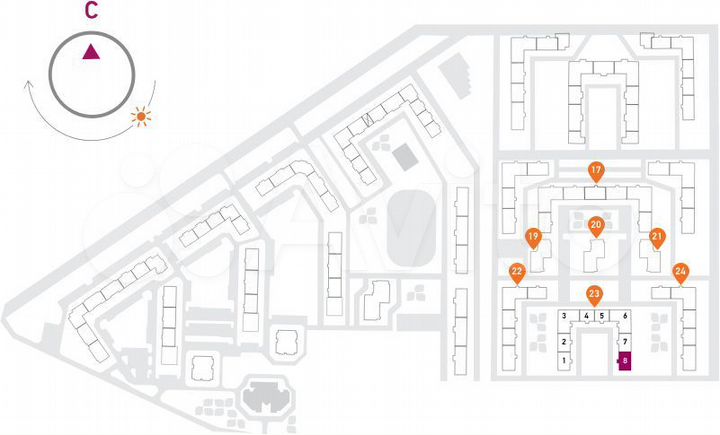 Квартира-студия, 21,5 м², 4/17 эт.