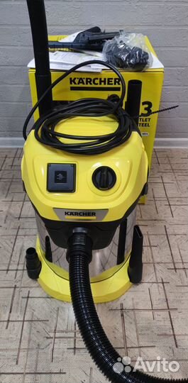 Пылесос karcher wd 3 PSV-17/4/20 новый