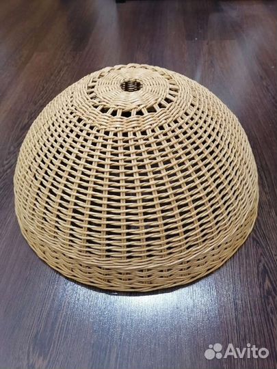 Абажур плетёный