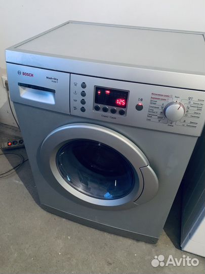 Стиральная машина Bosch с сушкой, серого цвета