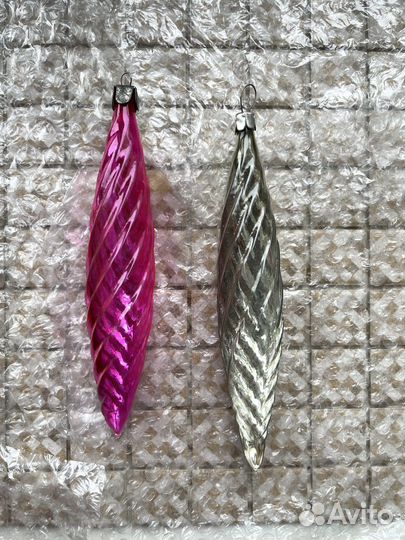 Елочные игрушки СССР сосулки