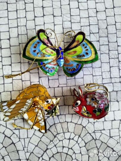 Клуазоне Шкатулка, ёлочные украшения, китай