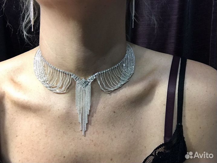 Колье, ожерелье с серьгами