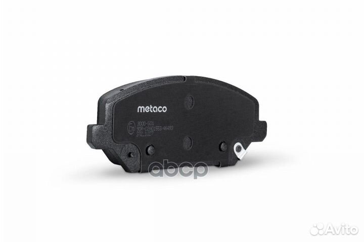 Колодки тормозные передние к-кт 3000-501 metaco