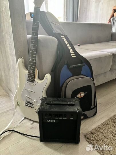 Электрогитара с комбиком/звуковой картой