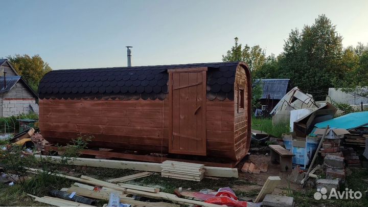 Баня-бочка квадро с доставкой