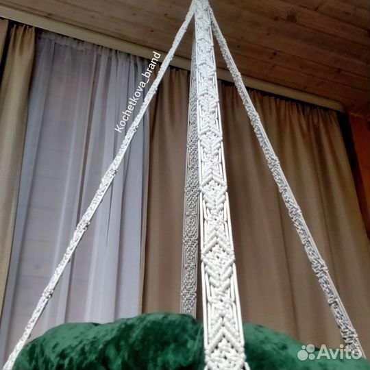 Кресло-качели макраме