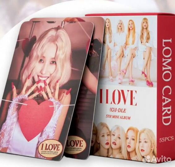 Карточки kpop,G-idle 39 штук. Альбом ilove
