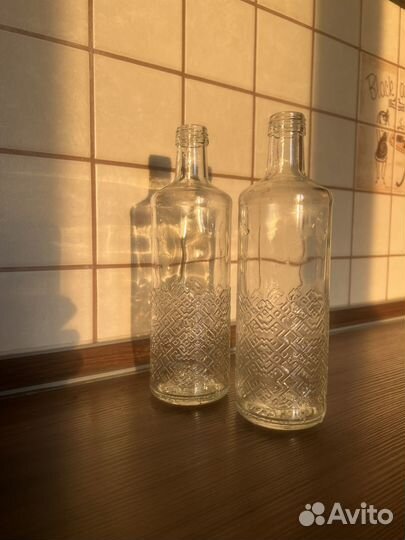 Ваза, подсвечник 3 шт, бутылка стеклянная