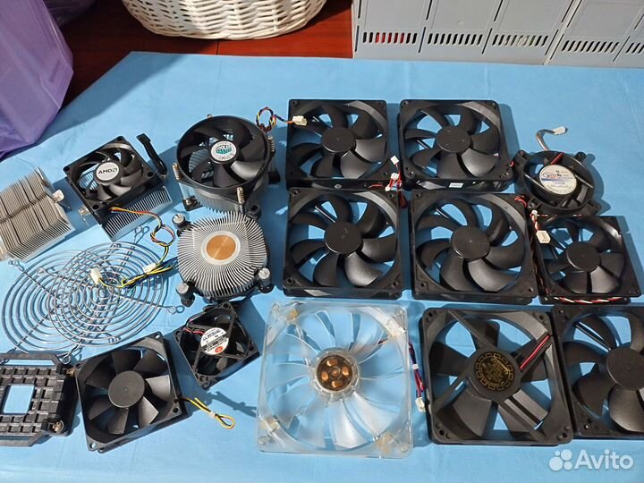 Кулеры-вентиляторы 16шт