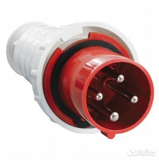 Вилка переносная силовая 3Р+ре иэк сси-034 IP44 380-415B 63A 6ч