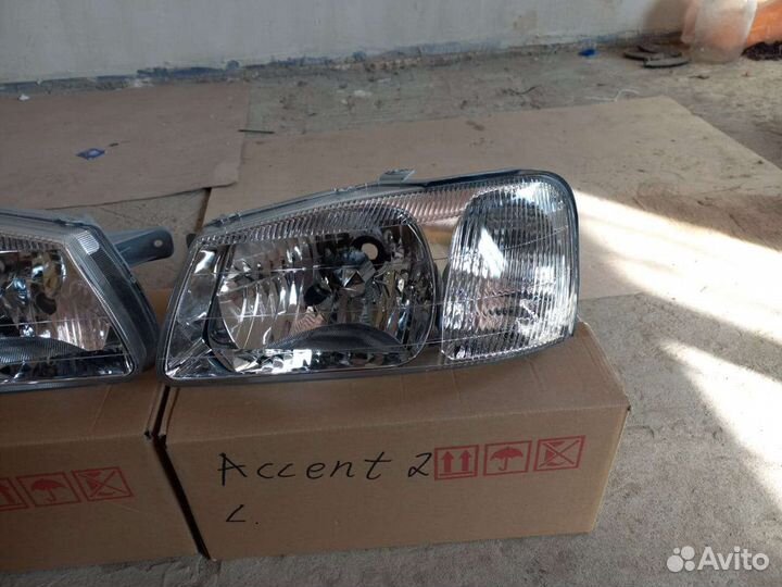Hyundai accent фара левая правая фары