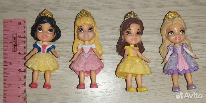 Фигурки принцессы дисней б/у