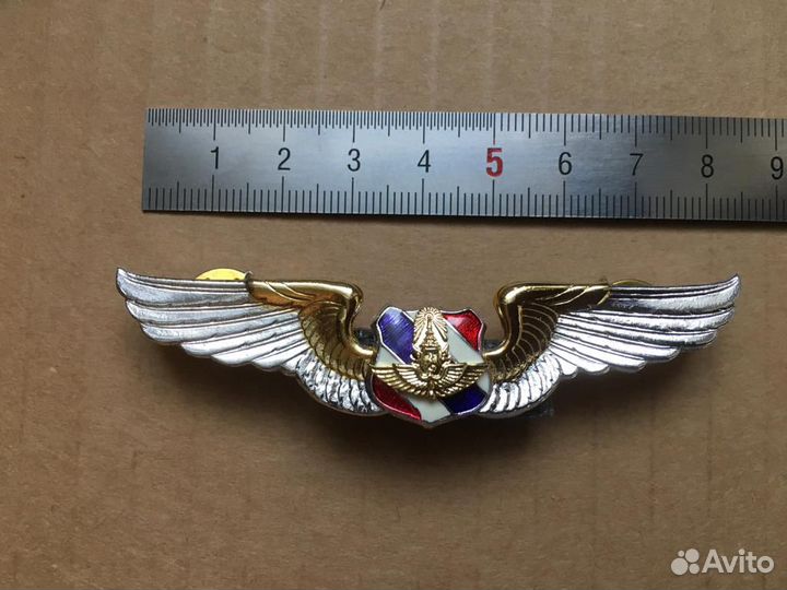 Thai AIR force metal wing badge / Оригинал