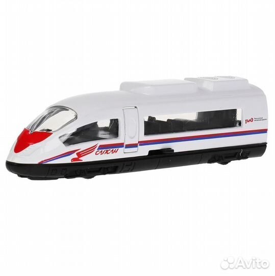 Поезд сапсан металлический инерционный Технопарк