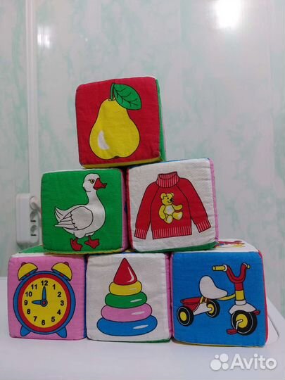 Кубики мякиши для малыша