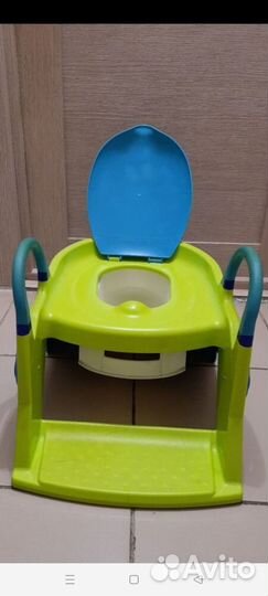 Горшок и Накладка на унитаз со ступенькой