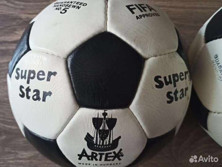 Футбольный мяч чемпионат СССР Artex Hungary 70-80x