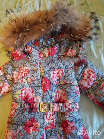 Зимний комбинезон для девочки 80