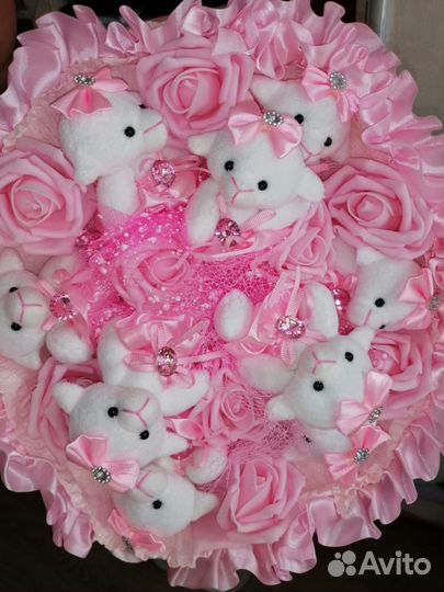 Букеты из мягких игрушек