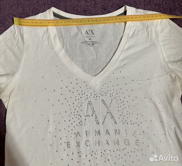 Футболка со стразами Armani Exchange