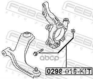 Болт крепления подвески ремкомплект 0298-016-KIT
