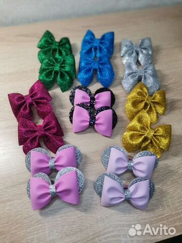 Бантики для волос ручной работы