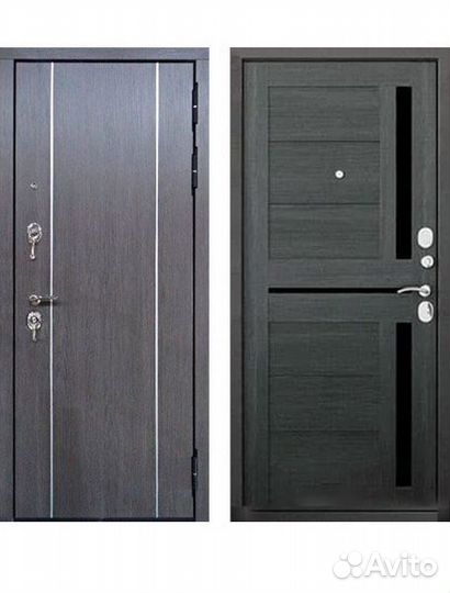 Входная стальная дверь Гарда S9 Лиственница серая