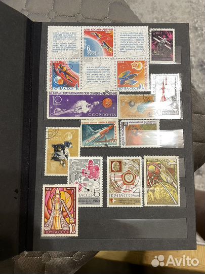 Коллекция почтовых марок (космос)