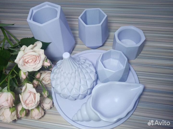 Декоративный набор из гипса