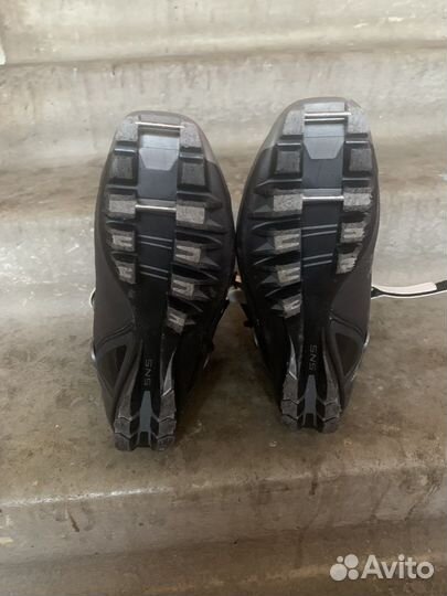 Ботинки коньковые солом+ крепления