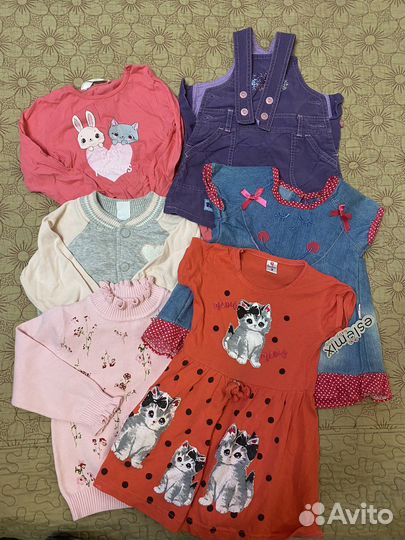 Одежда для девочки пакетом от года до трех лет