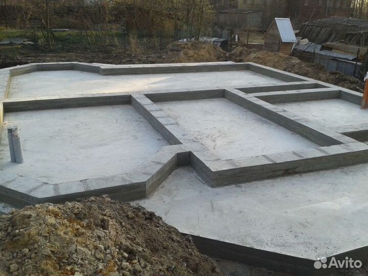 Бетонные работы фундамент