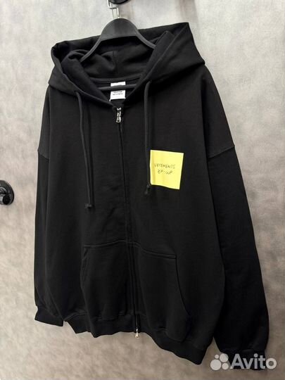 Зип худи Vetements zip up оверсайз (тренд 2025)