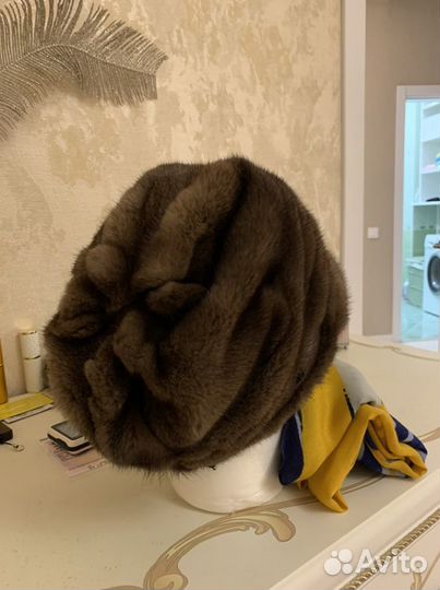 Шапка норковая женская