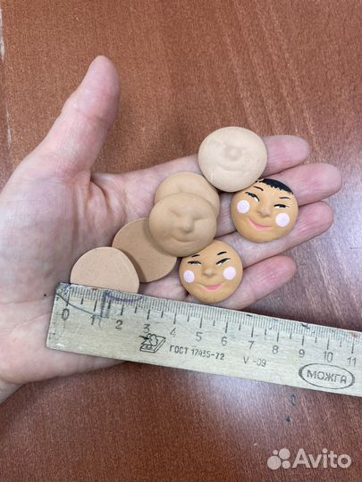 Личики для ватных игрушек