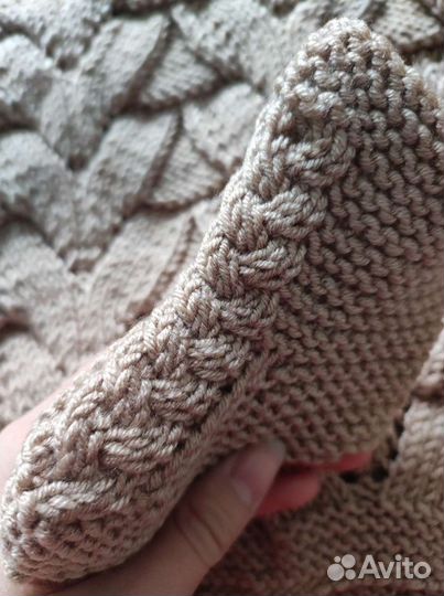 Детский плед вязаный комплект ручная работа