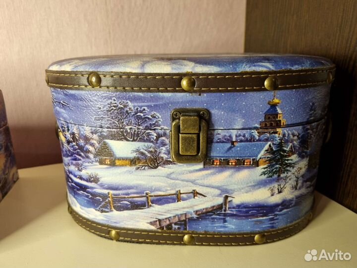 Сундучок для новогоднего подарка 2 шт