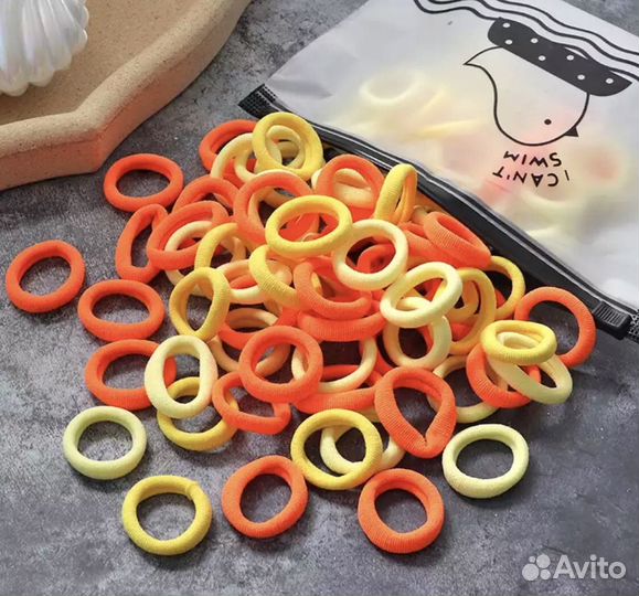 Резинки для волос (60шт) в чехольчике