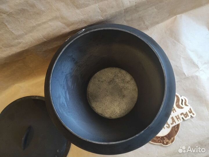Казанок чугунный печной 6л