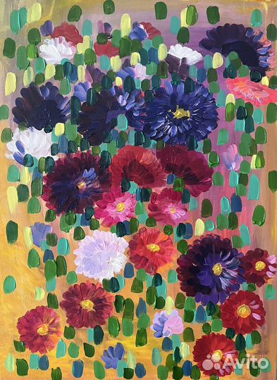 Картина на холсте Хризантемы