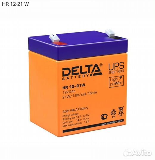 HR 12-21 W, Батарея для ибп Delta HR W