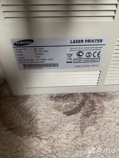 Принтер Samsung ml 1615