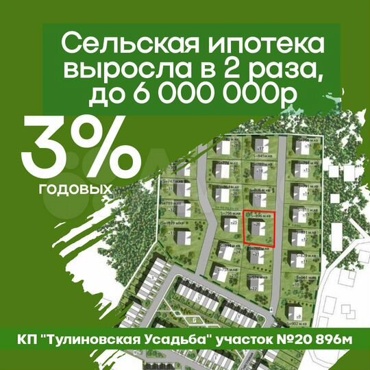 Участок 9 сот. (ИЖС)