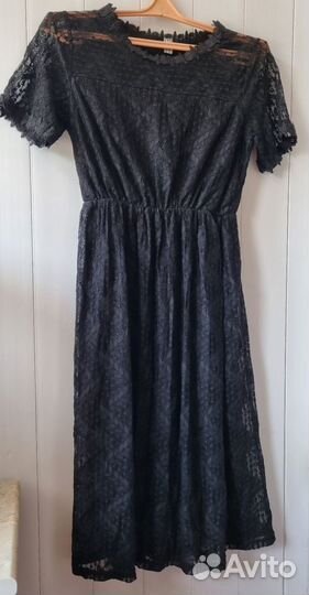 Платье чёрное кружевное в стиле zimmermann