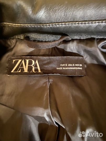 Куртка кожаная женская Zara торг уместен