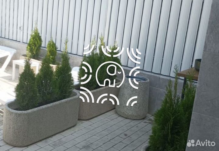 Горшок бетонный сицилия напрямую с цеха