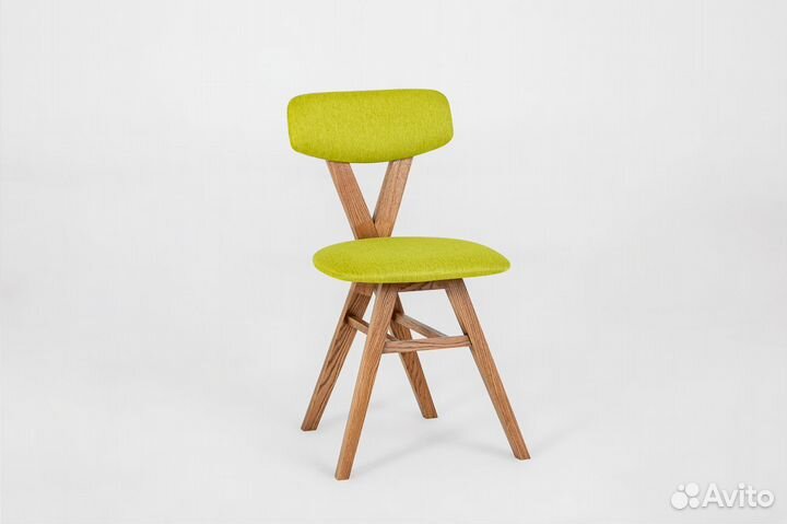 Стул Твист, светлый бук с коричневой патиной