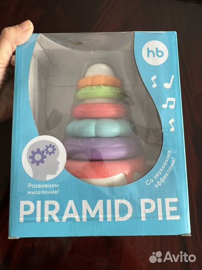 Пирамидка Happy Baby pyramid PIE музыкальная