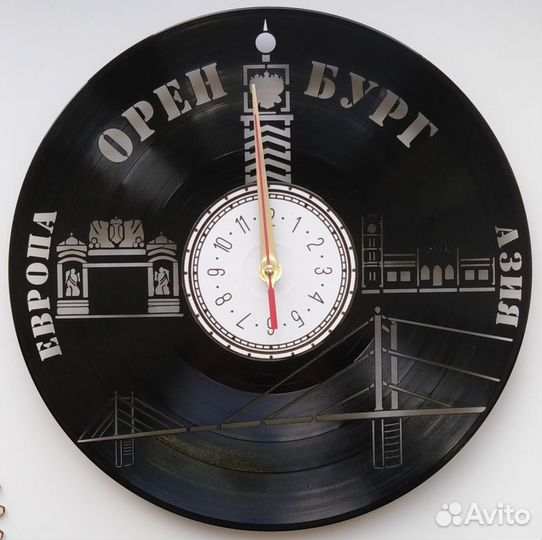 Часы из виниловой пластинки